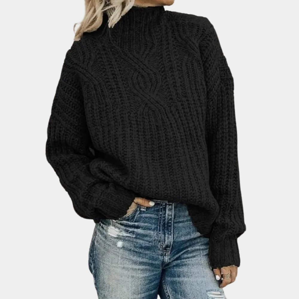 Melanie – oversized zacht gebreide damestrui