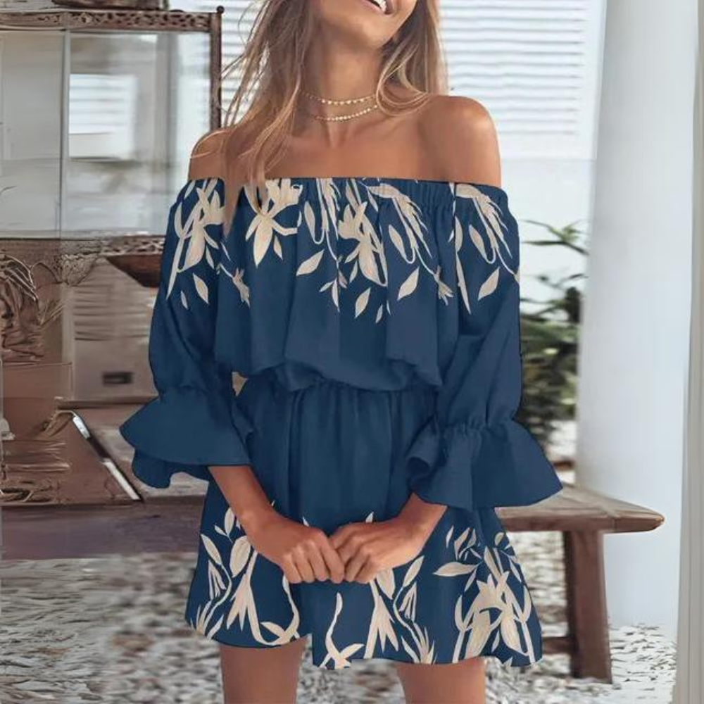 Elodie – Off-Shoulder Dames Zomer jurk