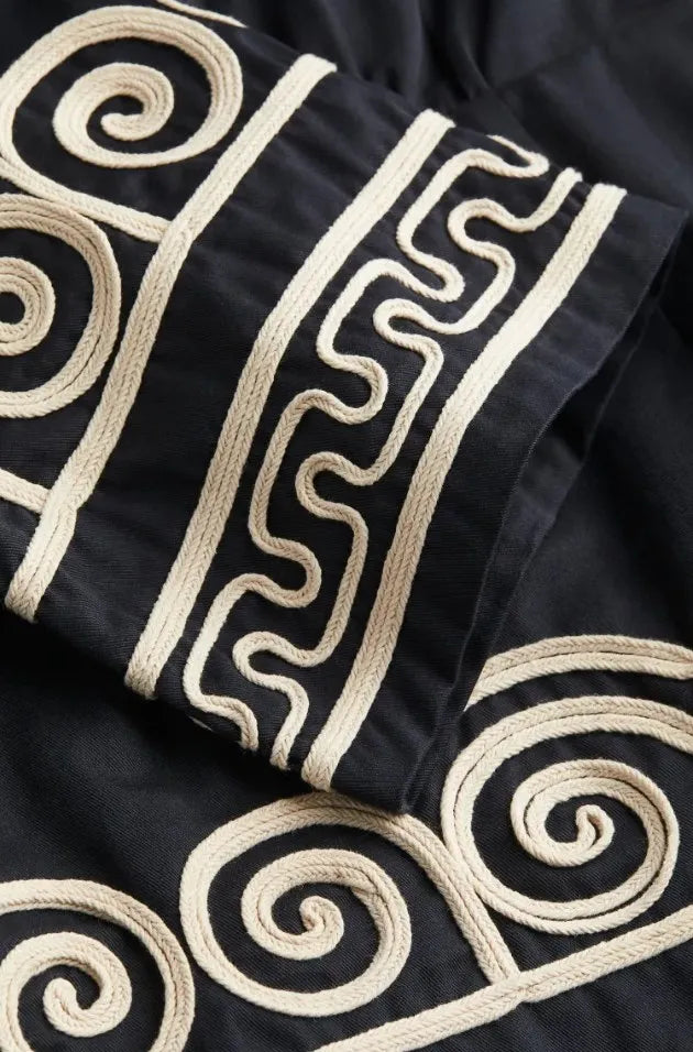 Braythe – Kaftan Jurk met Zilver Borduursels