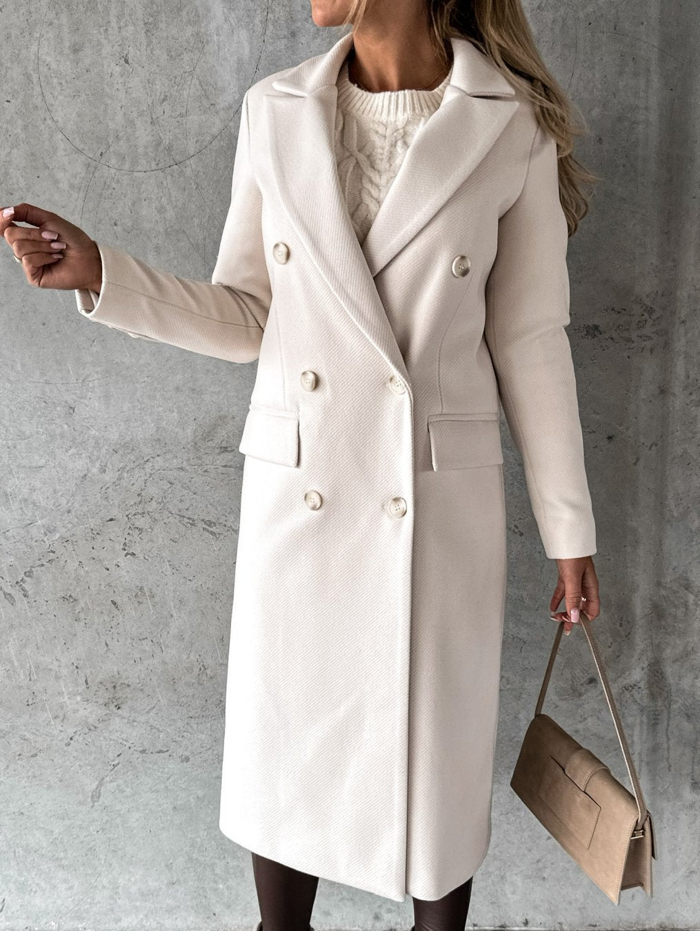 martina – lange trenchcoat met ceintuur en voering