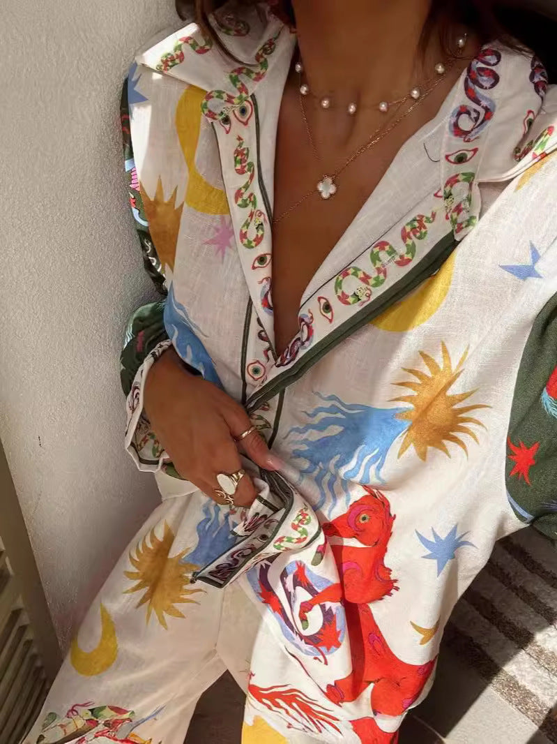 Lana – Zomer set met oversized trui en aansluitende broek