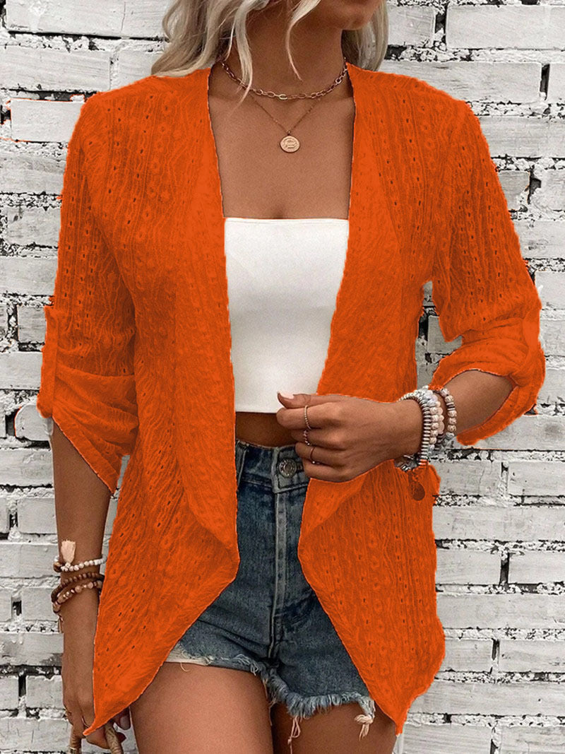 Luna – gehaakte dames cardigan-vest met open voorkant