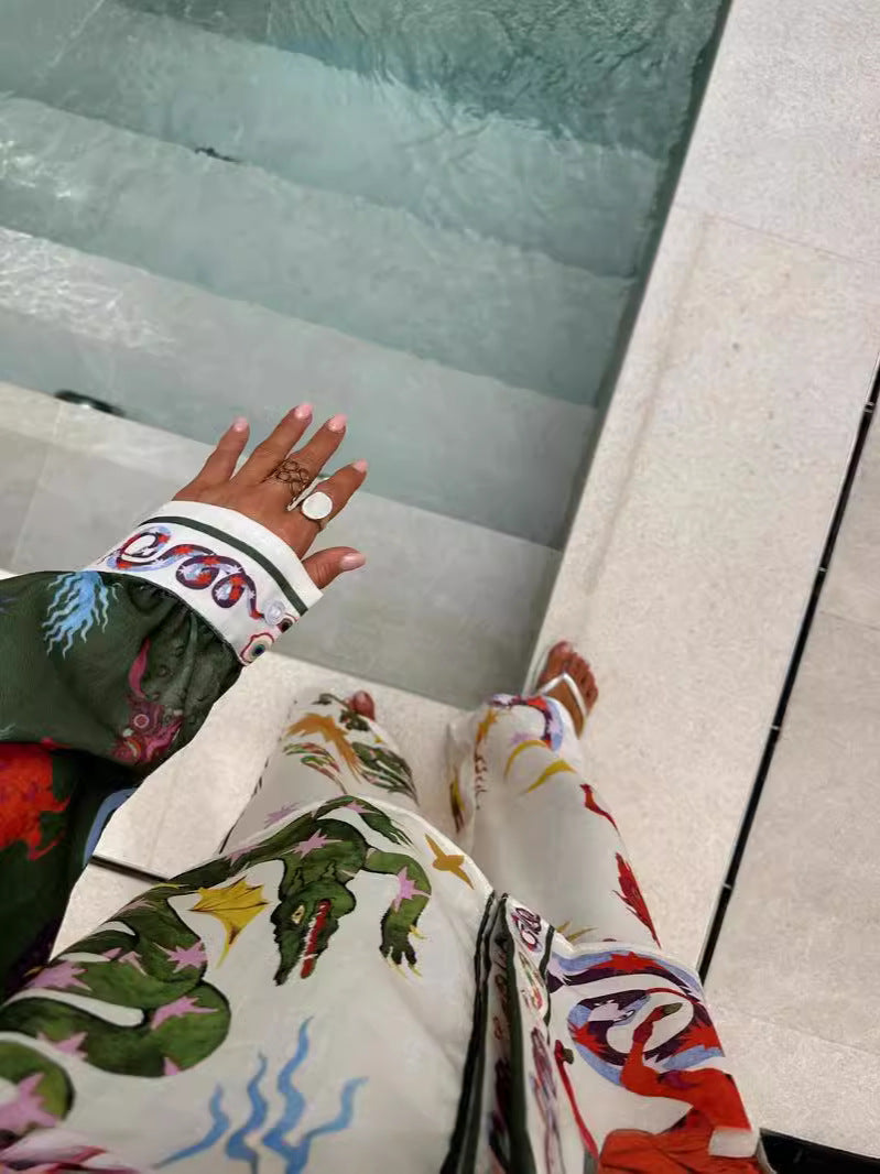 Lana – Zomer set met oversized trui en aansluitende broek