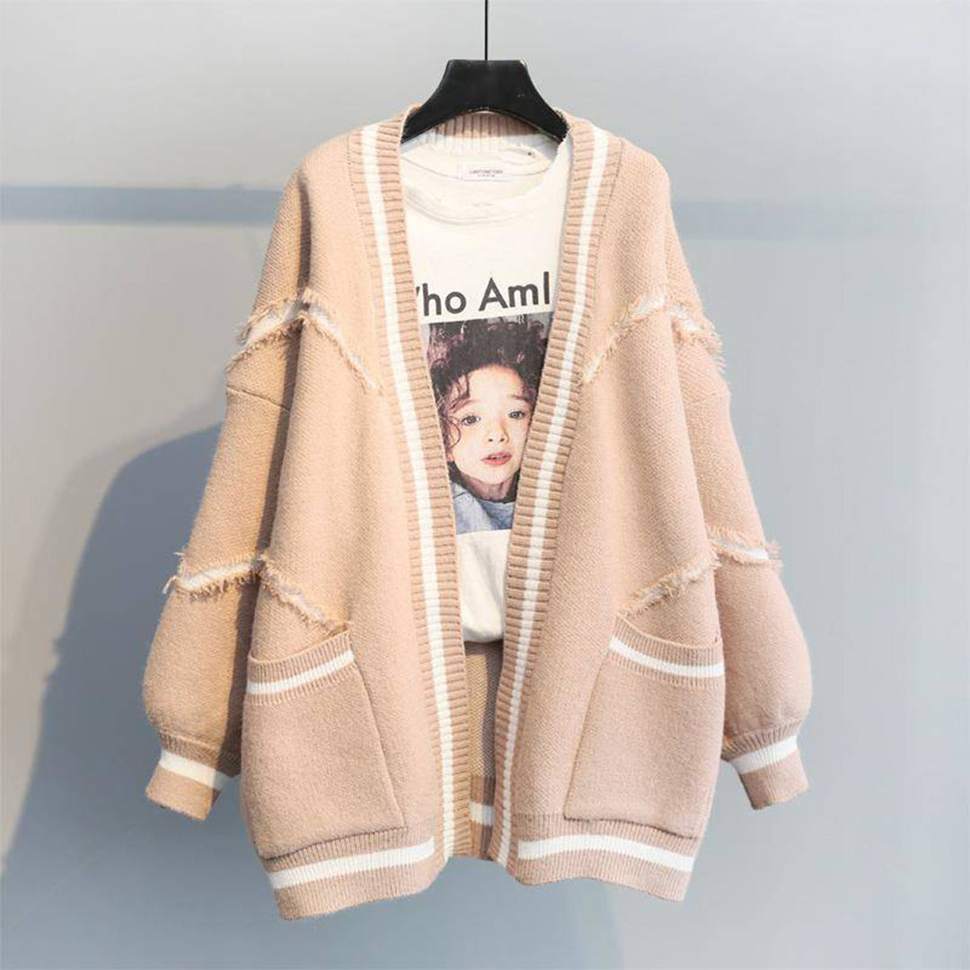 Jill – gestructureerd cardigan vest met Parijse stijl