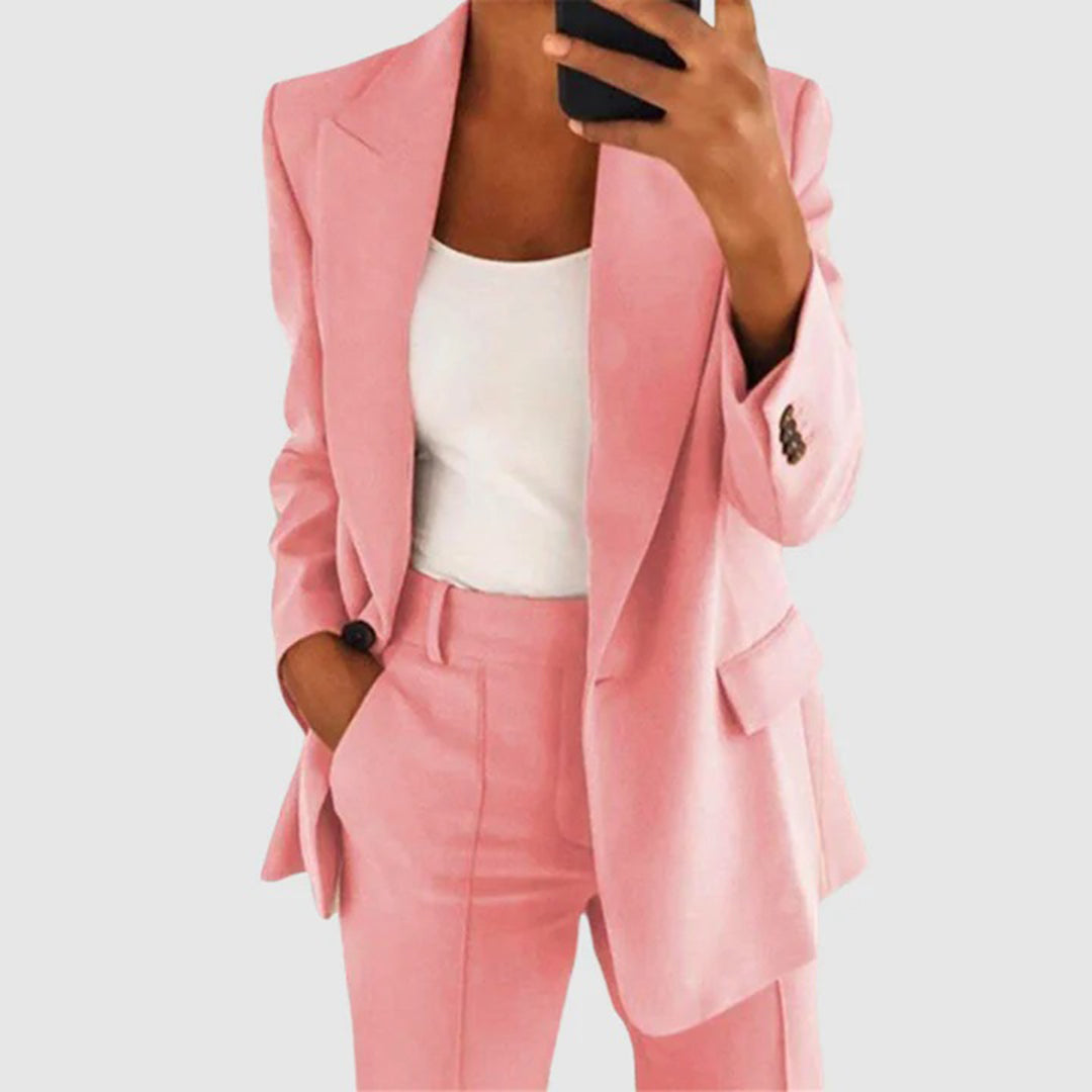 Isa – blazer met zachte voering en rechte pasvorm