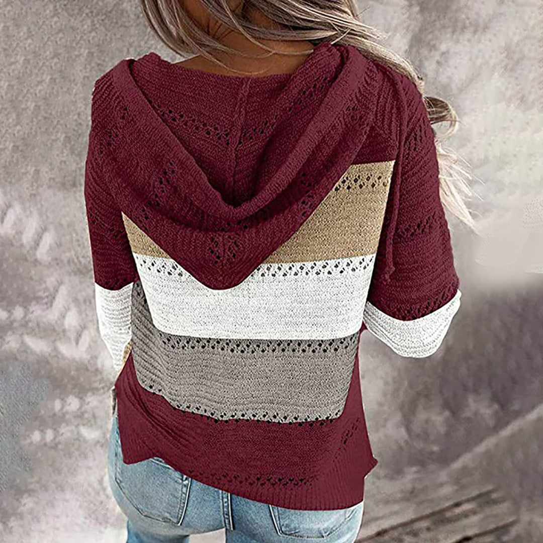 Avalynn – oversized gebreide trui met v-hals