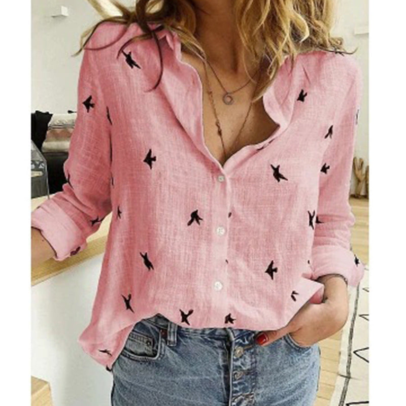 Chloë - Casual Luchtige Linnen Dames Blouse