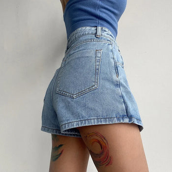 Sophie - Asymmetrische Denim Rok