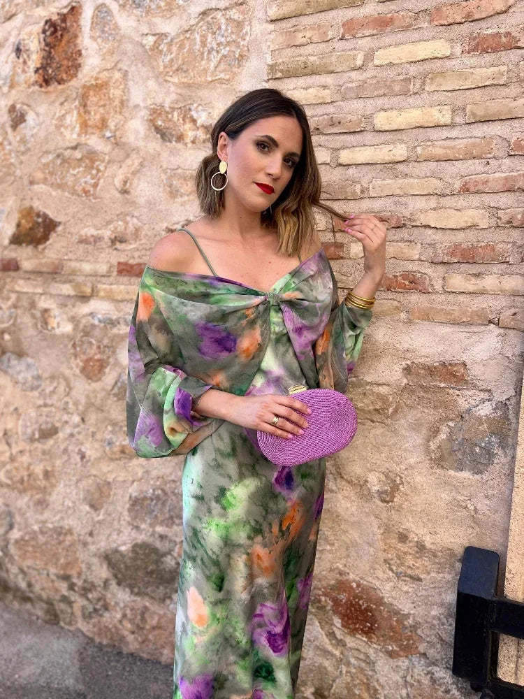 Femke - Luxe Zomer Jurk met Afneembare Mouwen