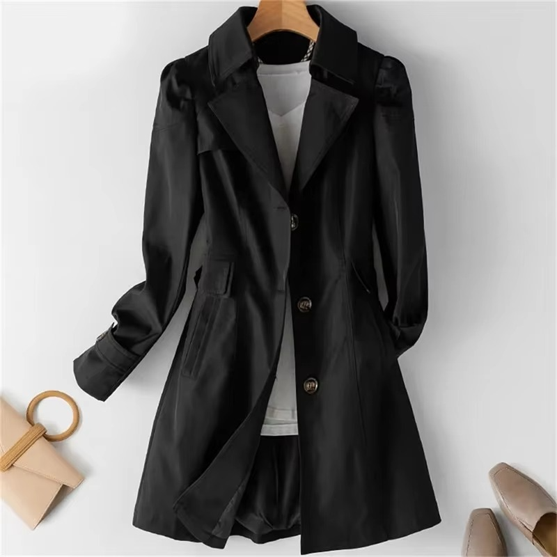Élise – mid-length trenchcoat met lange mouwen