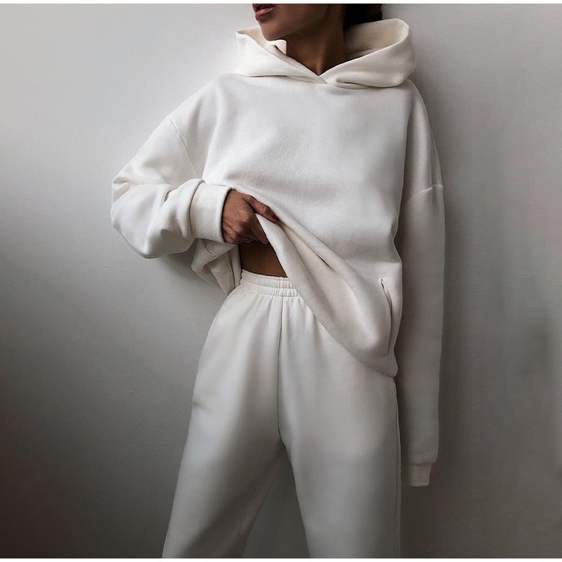Hanne – dames loungepak met trui en joggingbroek