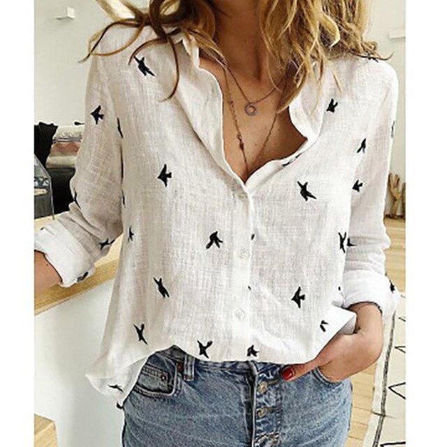 Chloë - Casual Luchtige Linnen Dames Blouse