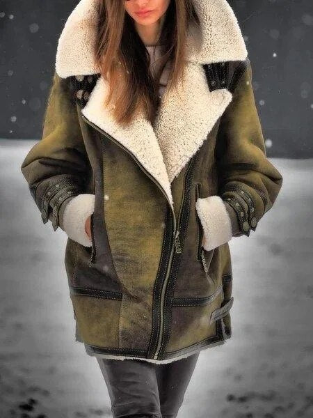 Naomi – trenchcoat met dubbele knopenrij en halflange lengte