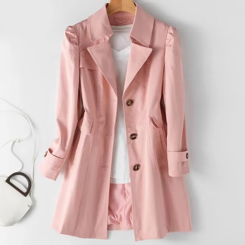 Élise – mid-length trenchcoat met lange mouwen