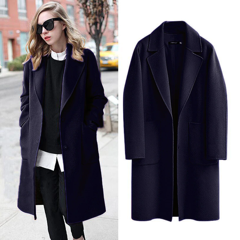 Camille – oversized trenchcoat met knielengte en lange mouwen
