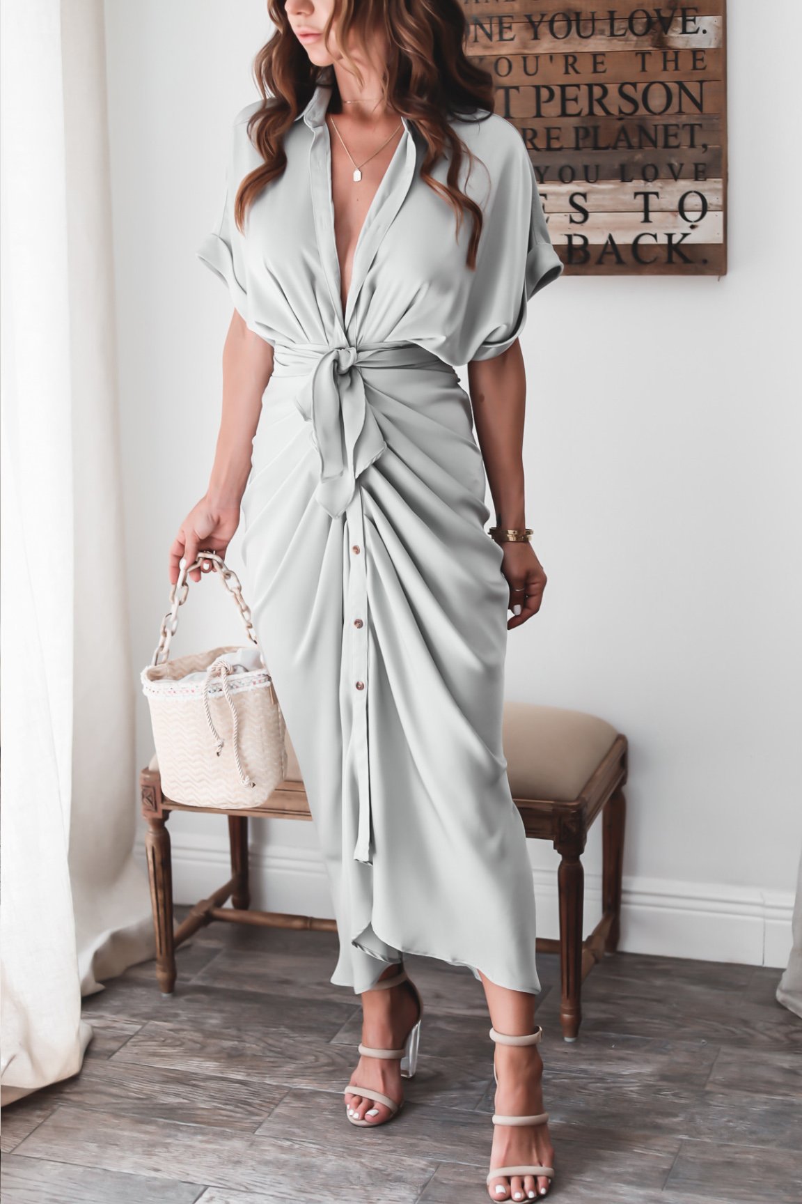 Julia – Luxe maxi jurk met verfijnde details