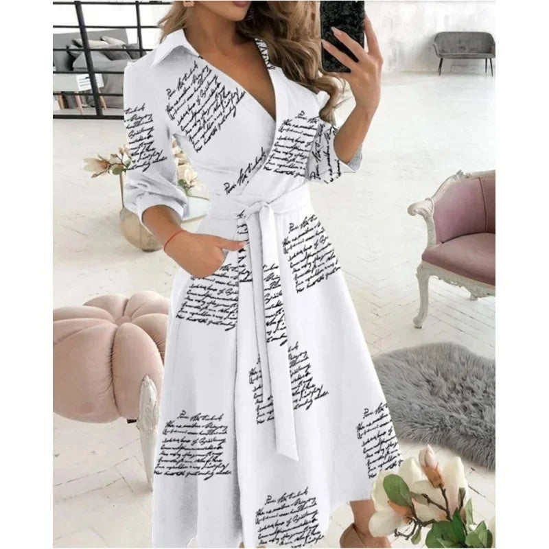 Julia – Getailleerde Maxi Wikkel Jurk Met tailleband