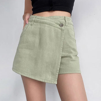 Sophie - Asymmetrische Denim Rok