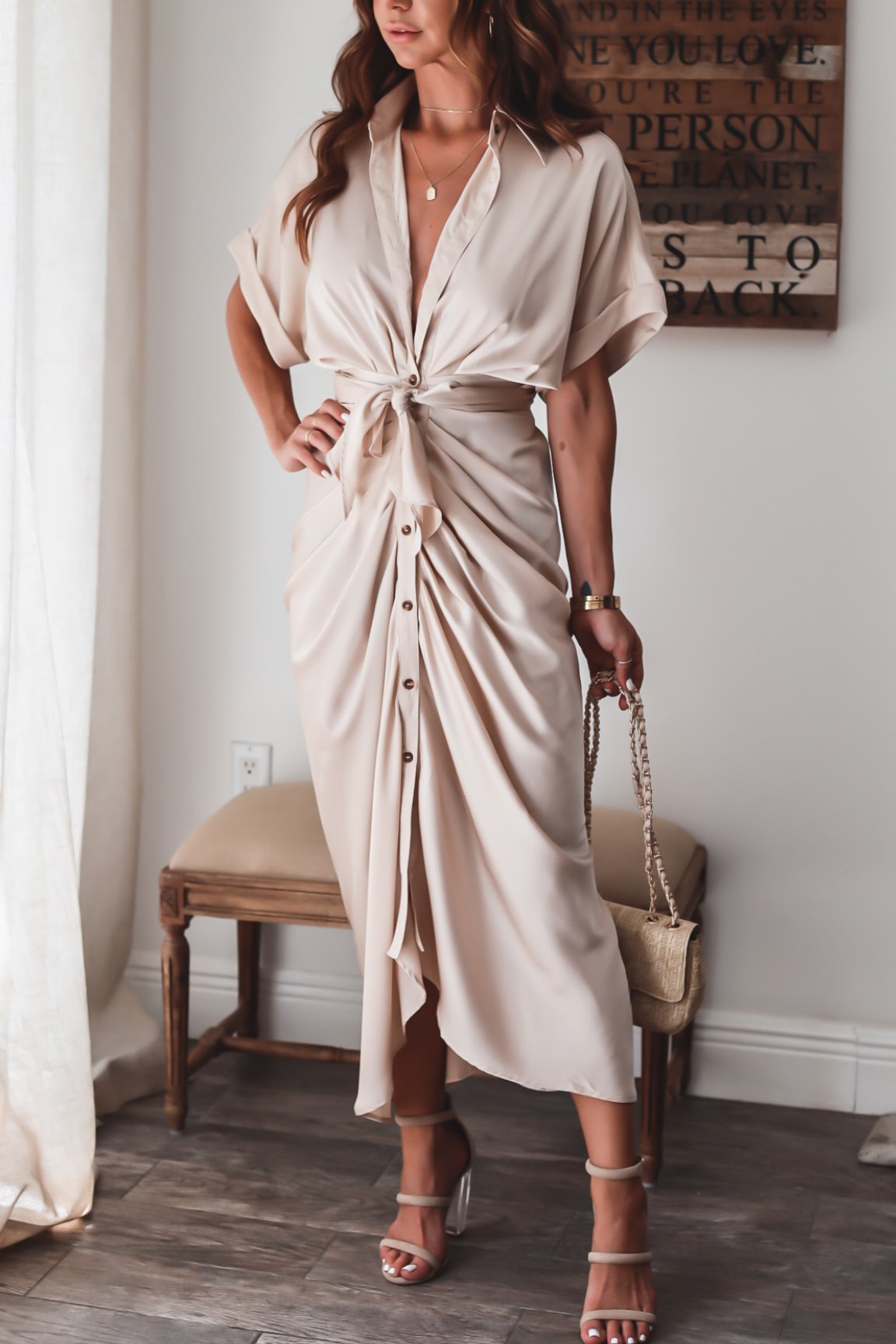 Julia – Luxe maxi jurk met verfijnde details