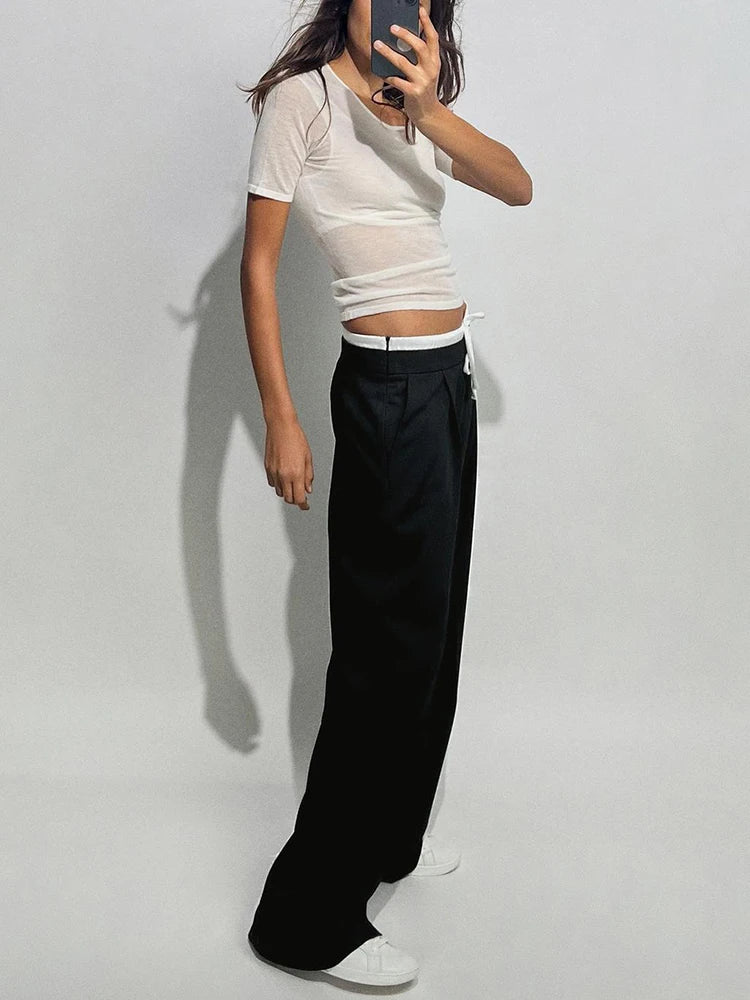 Naomi - Dubbel Getailleerde Lounge broek