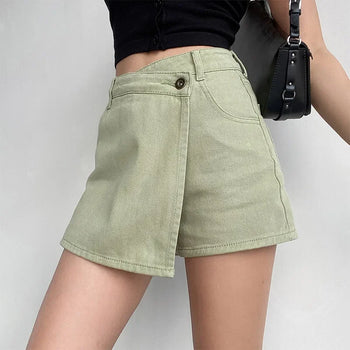 Sophie - Asymmetrische Denim Rok
