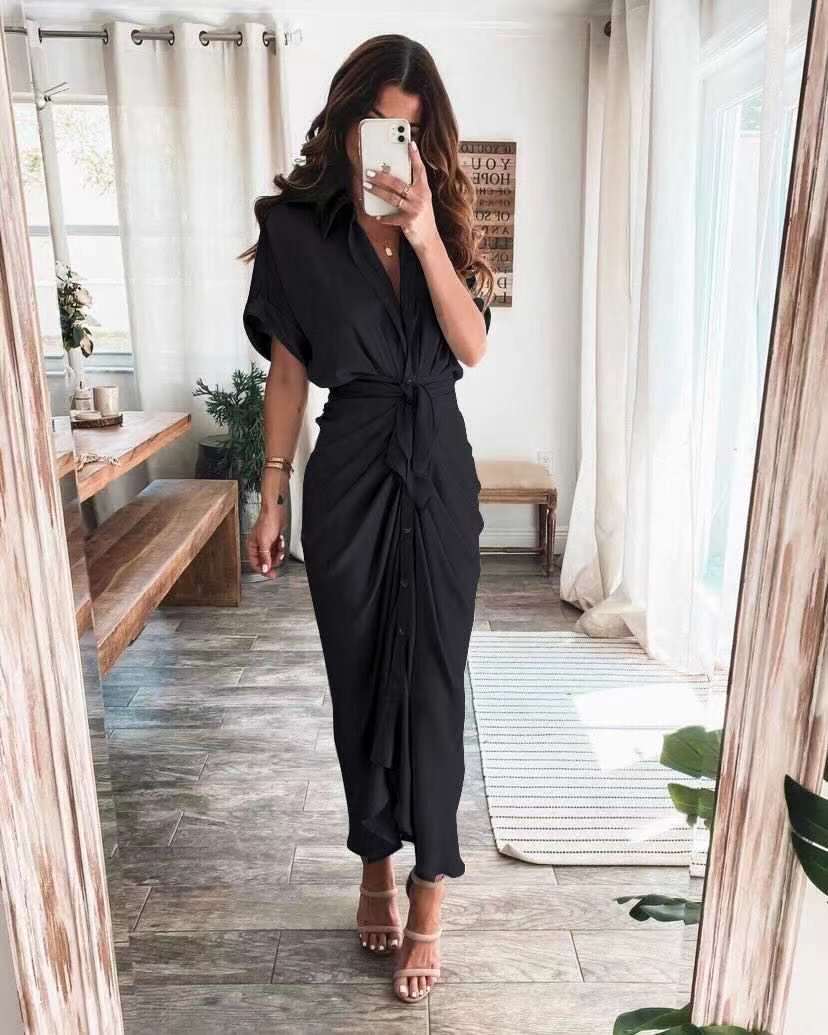 Julia – Luxe maxi jurk met verfijnde details