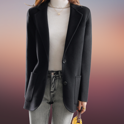 Linde – dames blazer met knoopsluiting en zakken