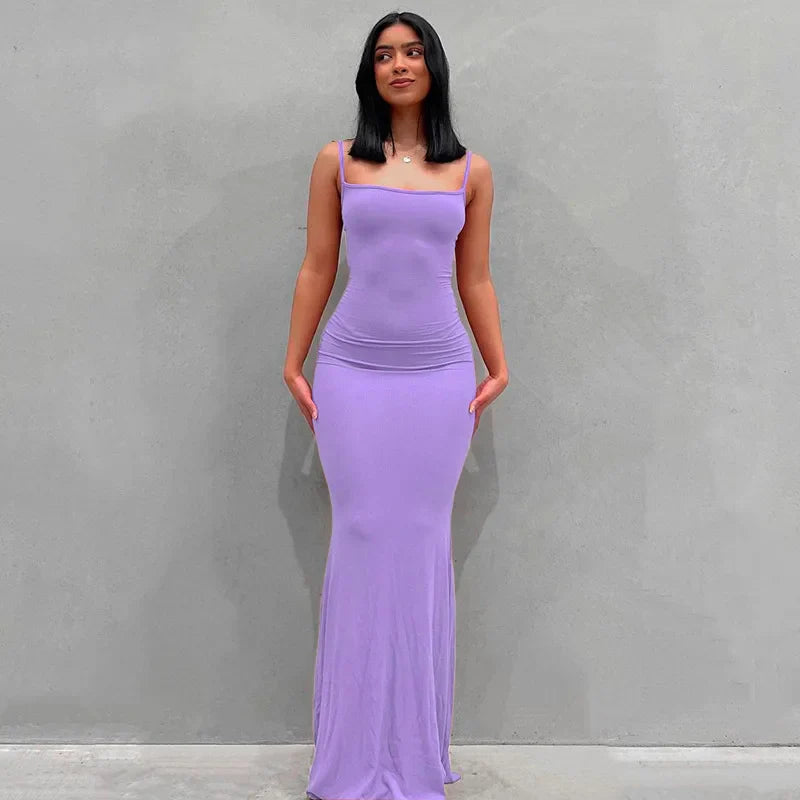 Nina – Slim fit bodycon maxi jurk