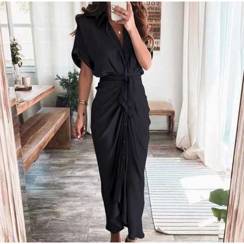 Julia – Luxe maxi jurk met verfijnde details