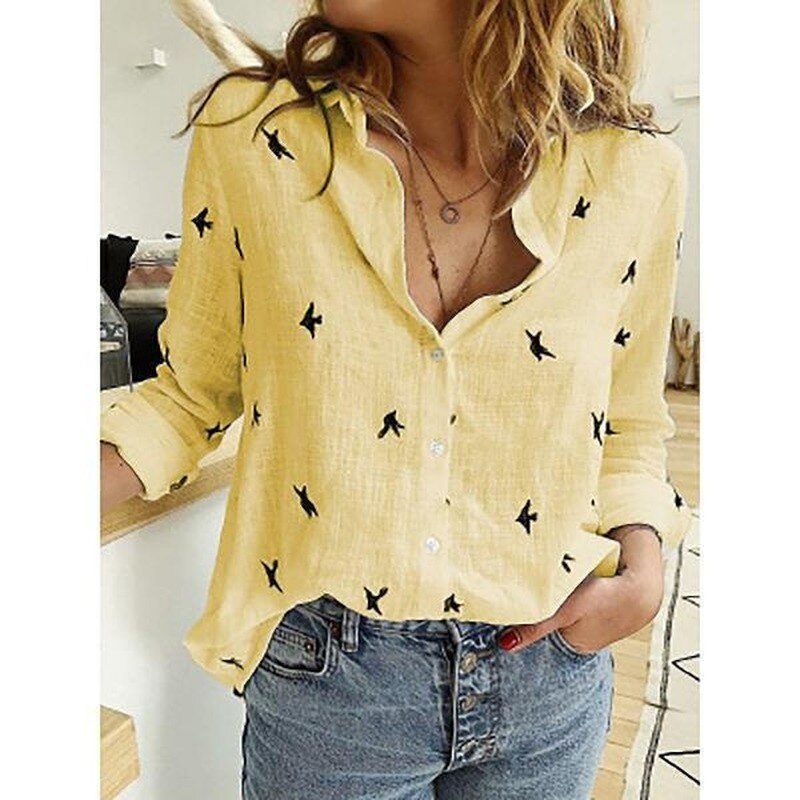 Chloë - Casual Luchtige Linnen Dames Blouse