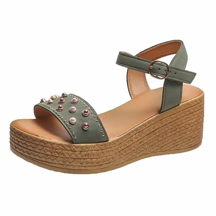 Sharon – Comfortabele sleehaksandalen met verstelbare band