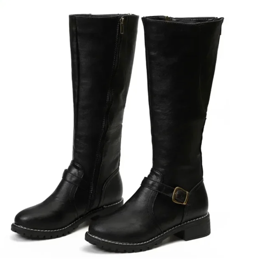 Isabel – vegan kniehoge winterlaarzen met casual pasvorm