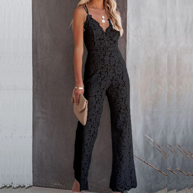 Isla - - Ibiza Stijl Jumpsuit Met Hoge Taille & Zachte Stof