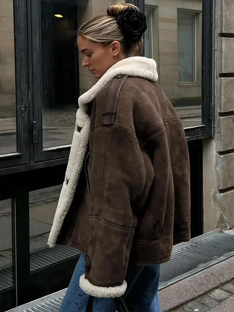 Zoe - oversized fleece jas