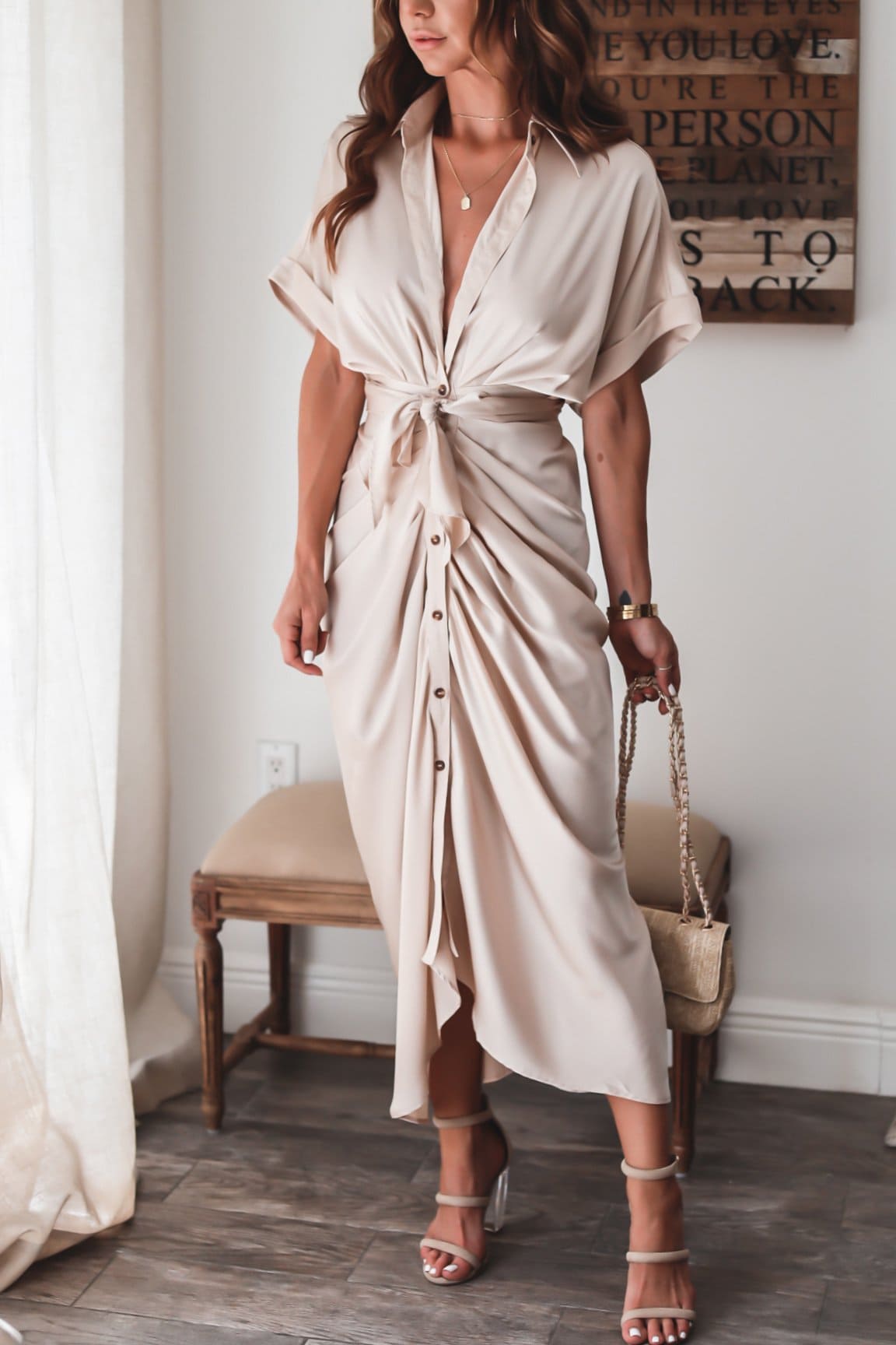 Julia – Luxe maxi jurk met verfijnde details
