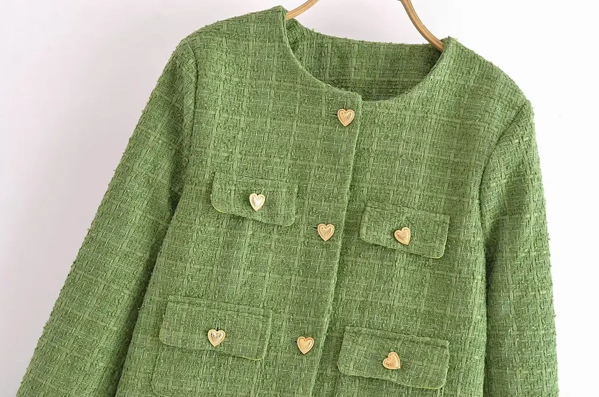 Nina - Tweed Dames Set Met Luxe Jasje en Rok
