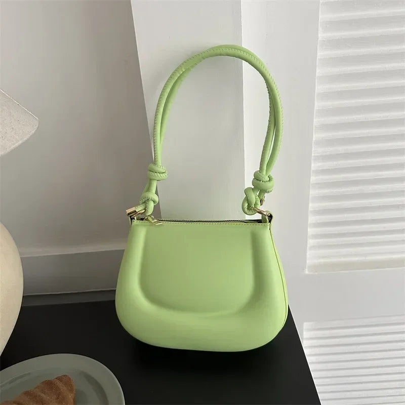 Lina – retro crossbody tas van pu leer met verstelbare riem