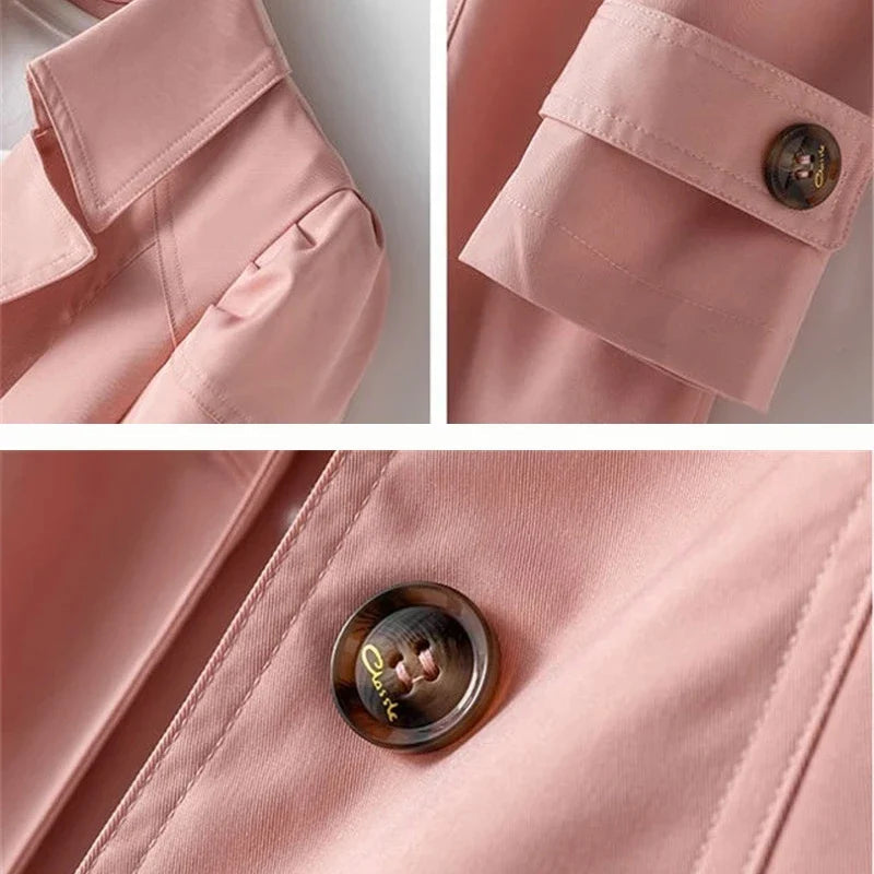 Élise – mid-length trenchcoat met lange mouwen