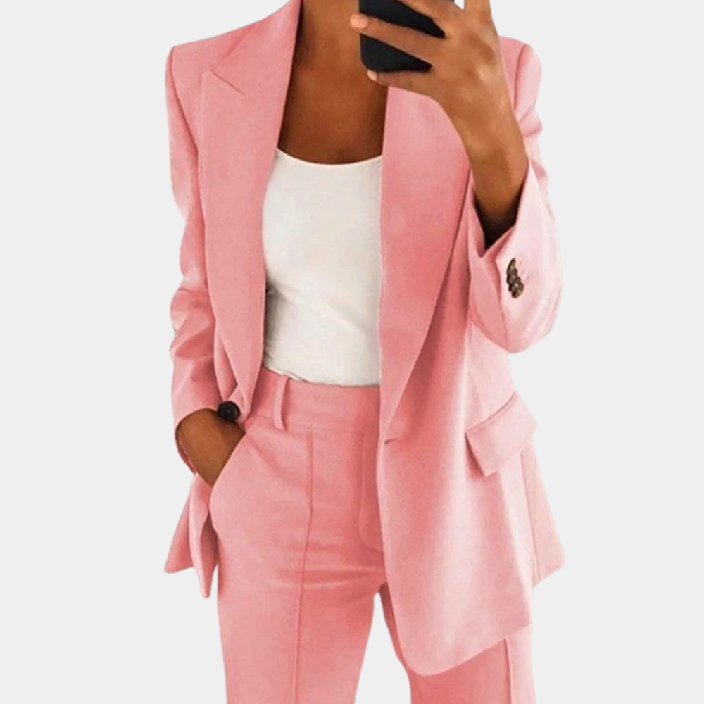 Yara – casual getailleerde blazer van ademend materiaal