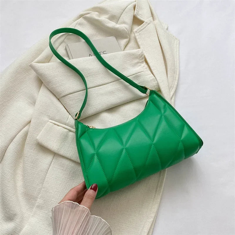 Luna – handtas van pu leer met strak design en korte schouderband