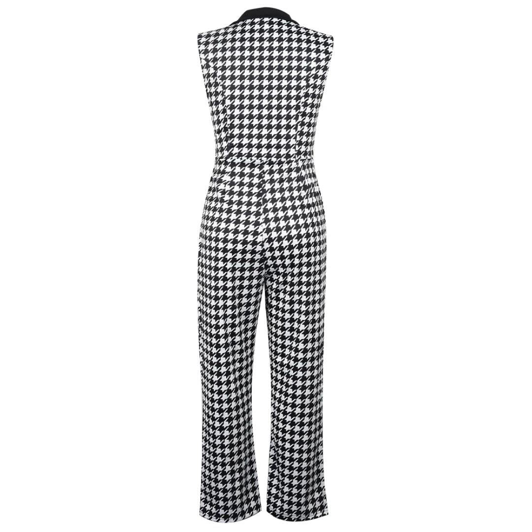 Aliah – Retro Jumpsuit met wijde broekspijpen