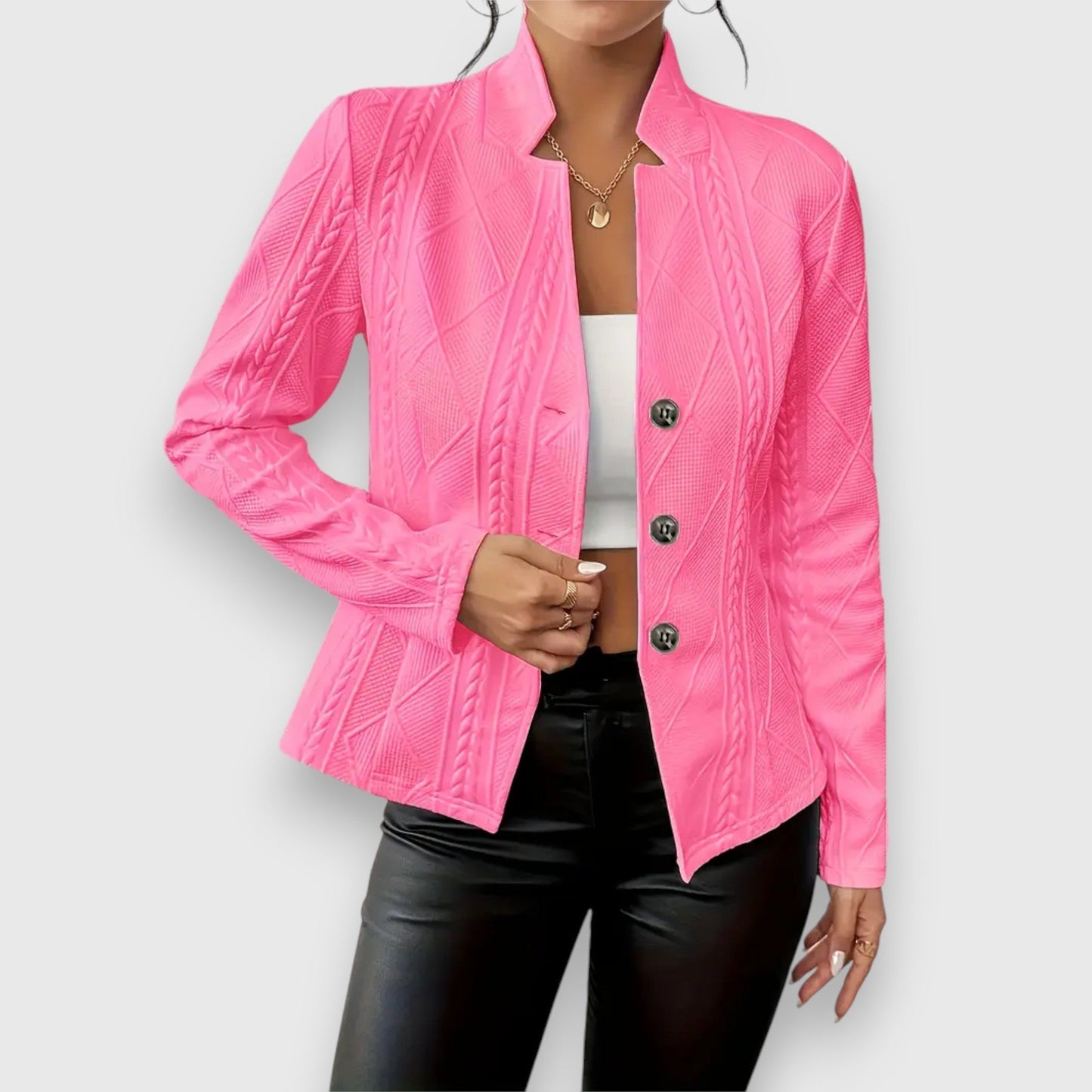 Claire – Getailleerde blazer met reverskraag