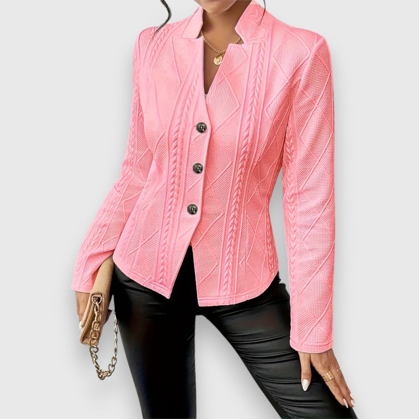 Claire – Getailleerde blazer met reverskraag
