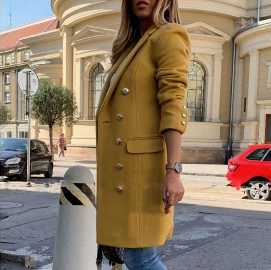 Victoria – double-breasted wollen trenchcoat