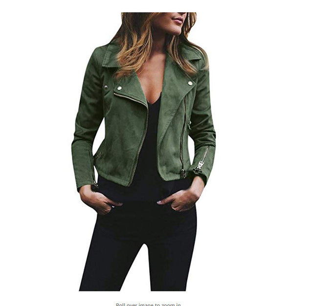 Ava – Vintage Leren Jas Met Revers