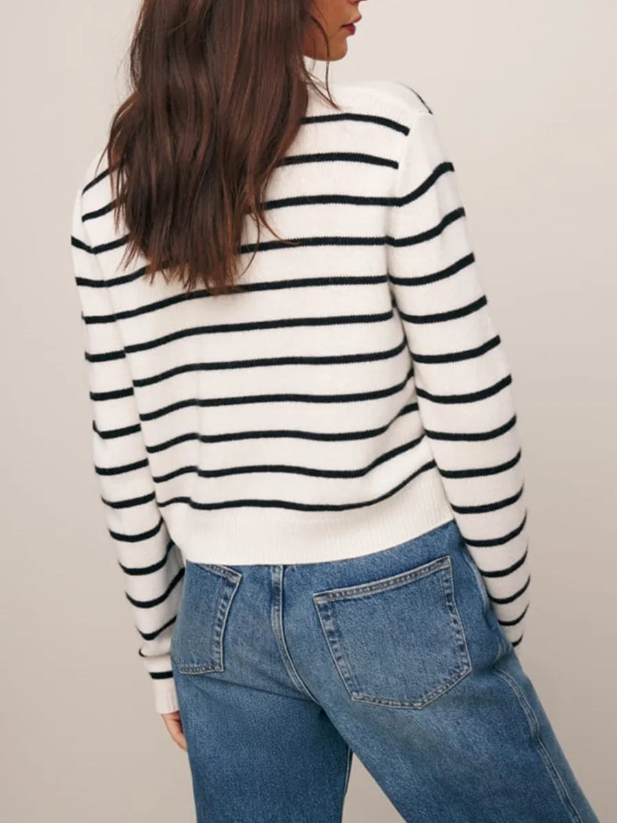 Emma – casual cardigan vest met knoopsluiting en lange mouwen