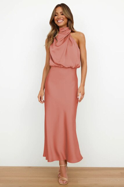 Aurora - Midi Cocktailjurk Met Glitter Riem