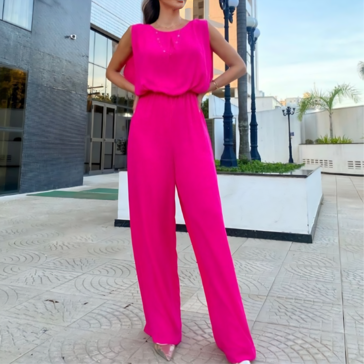 Sophia – backless jumpsuit met diepe V-hals