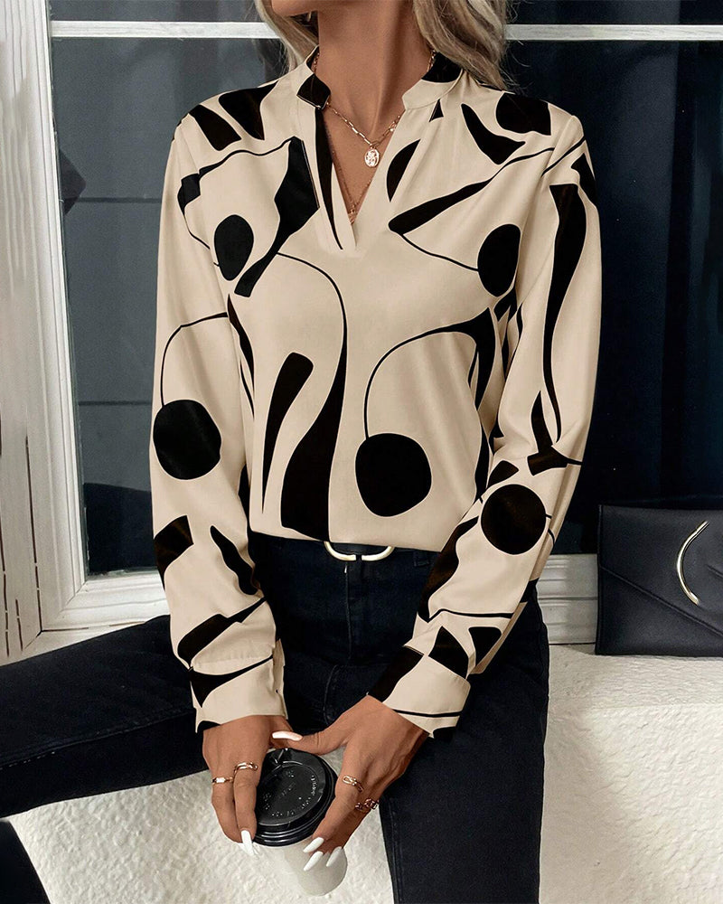 Isabella - Blouse Met Hoge Kraag