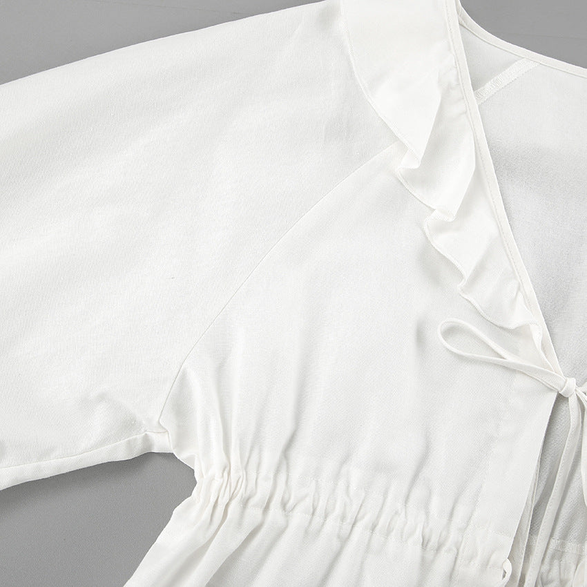 Celina – Zomer dames set van zachte stof met een losse top en rechte broek